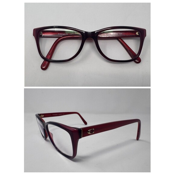 Coach Eyeglass Frames HC 6129 52-16-140 Berry Laminate 5532 main image 5